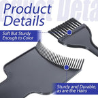 6Pcs Highlighting Board and Highlighting Brush Kit Black Hair Dye Brush Hair Color brush Comb Hairstylist Essentials with Ears Cover for Women Men Hair Dye Salon Home Tools Accessories Must Haves