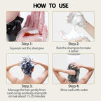 Black Hair Dye Shampoo- Gray Coverage, Herbal Natural 3 in 1 Hair Color Shampoo for Men & Women