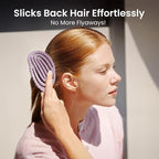 AIMIKE Hair Brush, Dual Soft Boar & Nylon Bristles HairBrush for Fine Hair, Shine Boost & Frizz Control Hair Brush for Women, Soft Bristle Brush For Slick Back, Volume and Shine, Best Gift for Women