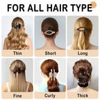 6 PCS Flat Hair Clips for Women Girls，French Flat Claw Clips & Cloud Claw Clips，Large Non-Slip Strong Hold Styling Barrettes Accessories for Thick & Thin Hair，Perfect for Everyday Use-Leopard5
