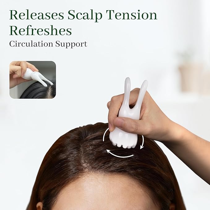 Bunny Gua Sha Tool for Face — Jawline & Facial Contour Lifting, Face Massage Tool, Lightweight, Warm，Smooth and Unbreakable， Scalp Gua Sha