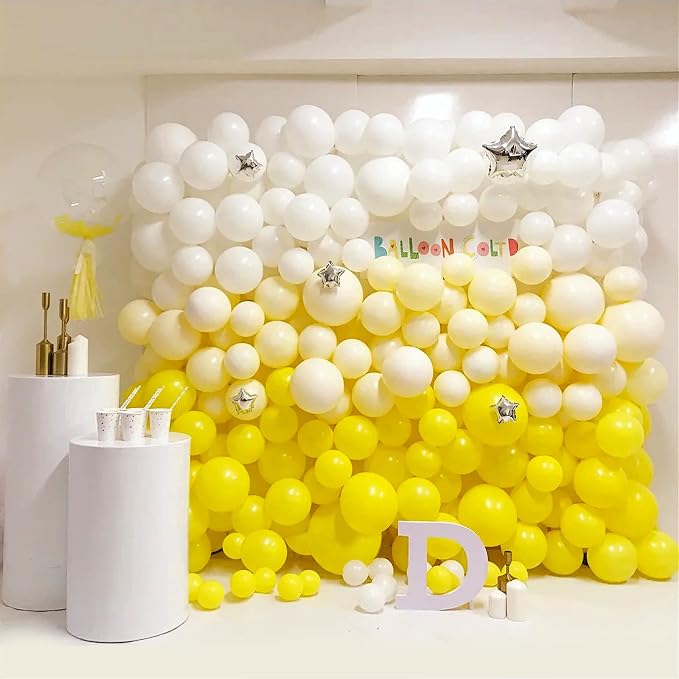 FOTIOMRG Yellow Balloons 12 inch, 50 Pack Yellow Party Balloons Good Quality - Image 6