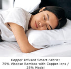 Anti Acne Pillowcase - Queen Size 30x20, Beige, Envelope Style - Oeko-TEX Certified - 75% Viscose Derived from Bamboo, 25% Modal for Smooth, Breathable, Moisture-Wicking Quality