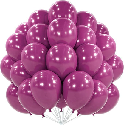 PartyWoo Dark Purple Balloons 50pcs Royal Purple Boho Neutral Color | 12 Inch by PartyWoo