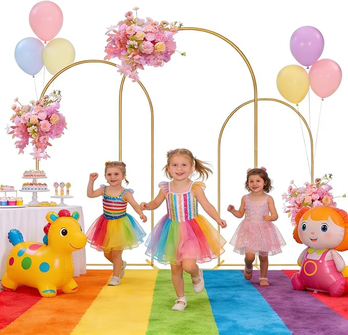 Balloon Arch Stand, Arch Backdrop Stand, Metal | 4FT+5FT+6FT, Three Storage Bags - Image 3
