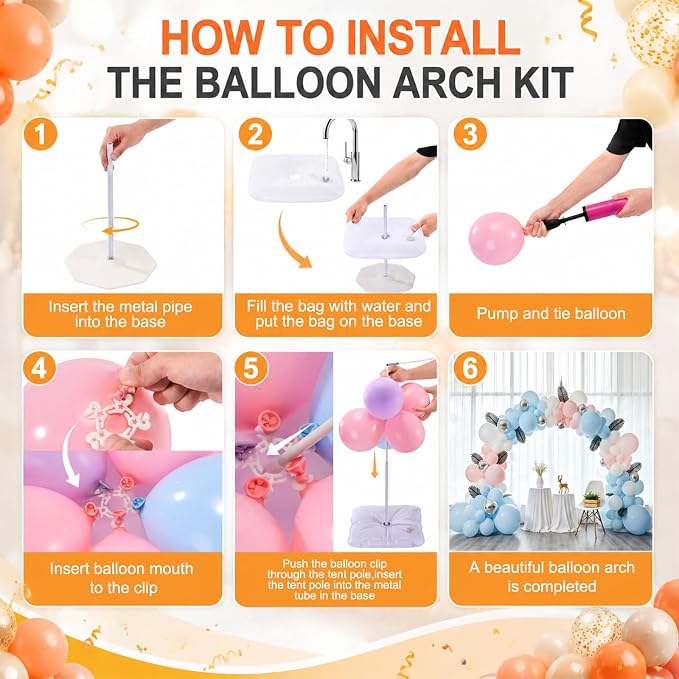 New Generation Balloon Arch Kit | Adjustable Balloon Arch Stand - Image 5