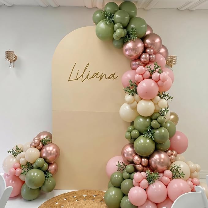 Pink and Green Balloon Arch Kit - Image 2