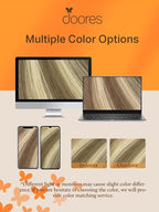 DOORES Human Hair Tape in Hair Extensions, Light Brown Highlighted Medium Blonde 18 Inch 50g 20pcs, Tape in Hair Extensions Remy Straight Hair Skin Weft