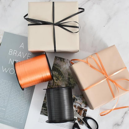 TONIFUL 500 Yards Black Orange Curling Ribbon Balloon String Gift Wrapping | - Image 6