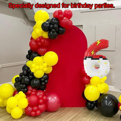 Red White Cartoon Theme Nylon Balloons Cartoon Balloons Birthday Party Balloons - Image 4
