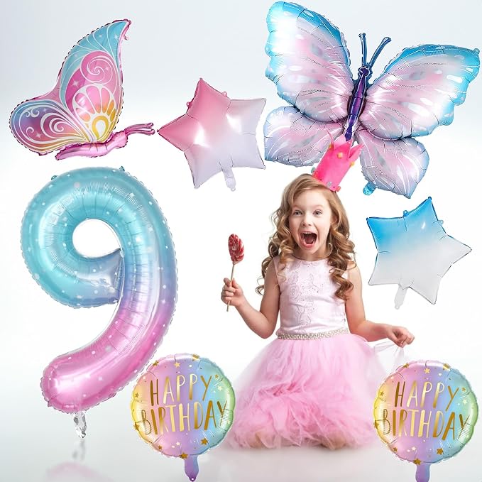 Butterfly Balloons, 9th Butterfly Birthday Decorations - Image 5