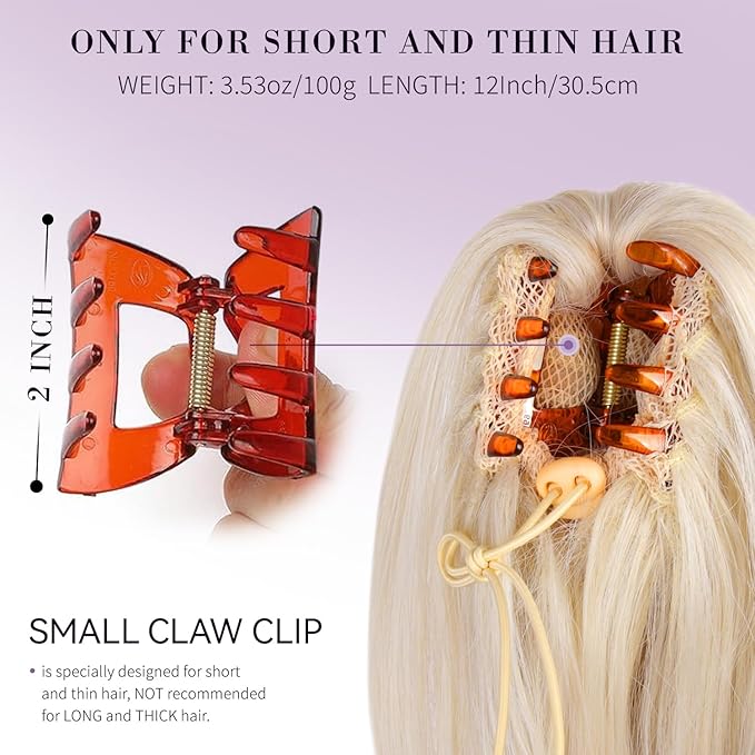 Clip on Ponytails for Women - 12 Inch Curly Ponytail Extension, Wavy Pony Tails Hair Extensions, Synthetic Hair Extensions Ponytail, Clip in Ponytail (Color: Beige)
