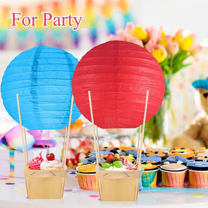 24 Set Hot Air Balloon Table Centerpieces Baby Shower Party Decoration Paper - Image 6