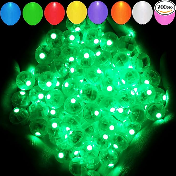 Aogist 200pcs Green Balloon Light, Long Standby Time Waterproof Mini Ball Light by Aogist