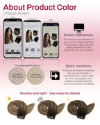 Moresoo Seamless Hair Extensions Clip in Human Hair Balayage Seamless Clip in Human Hair Extensions Dark Brown to Dark Ash Blonde with Dark Blonde 7pcs/120g 20inch