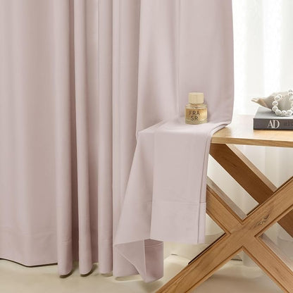 Beauoop Velvet Curtains for Bedroom Living Room Pink 52x96 2 Panels | Soft - Image 6