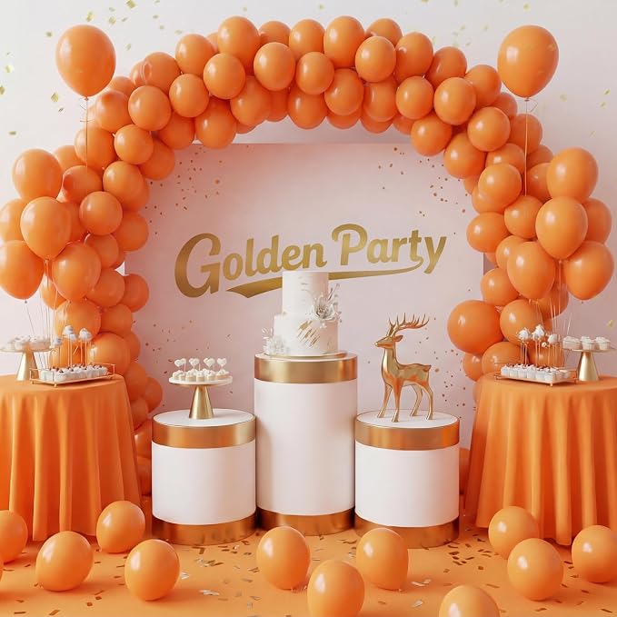 Orange Balloons, Baby Shower, Anniversary, Graduation, Wedding Decorations - Image 7