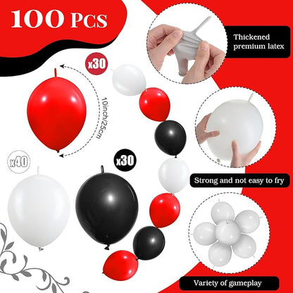 100 Pcs Link Balloon Quick Linking Latex Connected Balloons Linkable - Image 2
