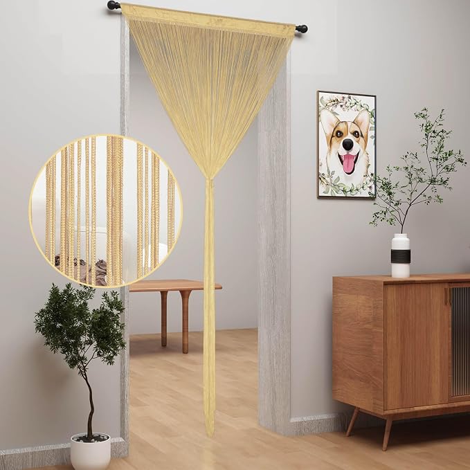 YIIBAII Door String Curtains Fringe Door Curtains - Image 2
