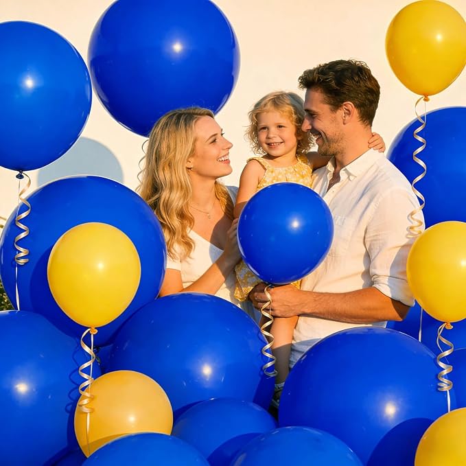 32Pcs Dark Blue Big Balloons 18 Inch, Round Large Latex Party Balloons - Image 6