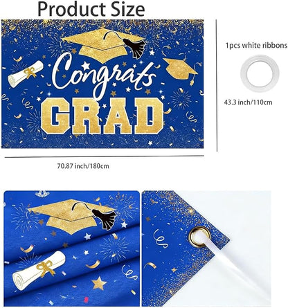 Graduation Banner 2026 Blue and Gold - Image 7