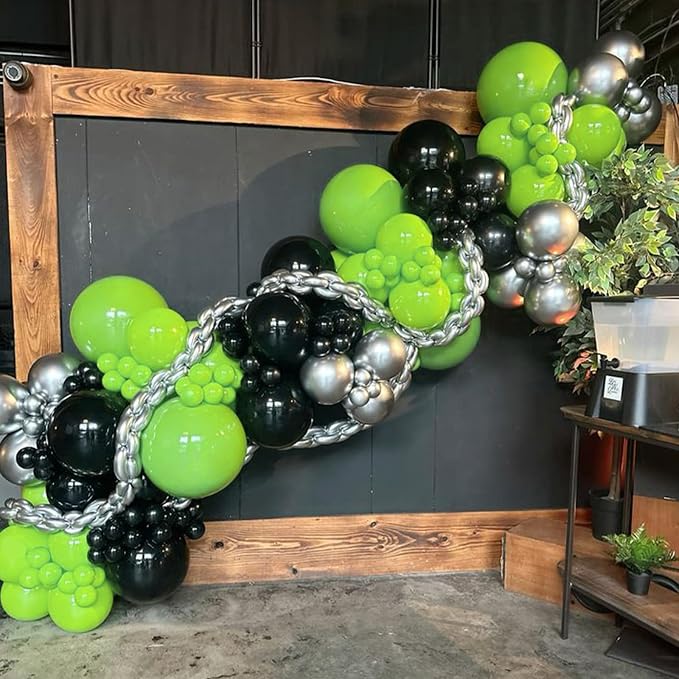 Awenztech 122pcs Lime Green Latex Balloons in 18 12 10 5 inches | Baby Shower - Image 4