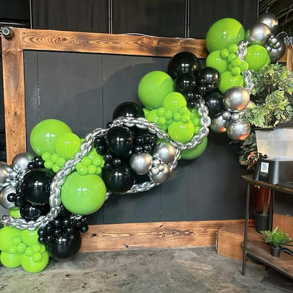 Awenztech 122pcs Lime Green Latex Balloons in 18 12 10 5 inches | Baby Shower - Image 4