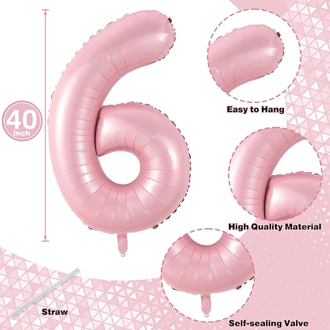Pastel Pink 16th Birthday Balloons - Image 2