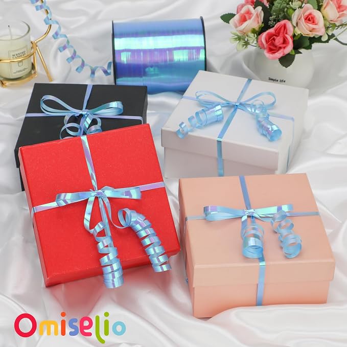 Light Blue Iridescent Curling Ribbon - Image 2
