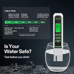VIVOSUN Digital pH and TDS Meter Kits, 0.01pH High Accuracy Pen Type pH Meter ± 2% Readout Accuracy 3-in-1 TDS EC Temperature Meter for Hydroponics, Pool and Aquarium, Black White, UL Certified