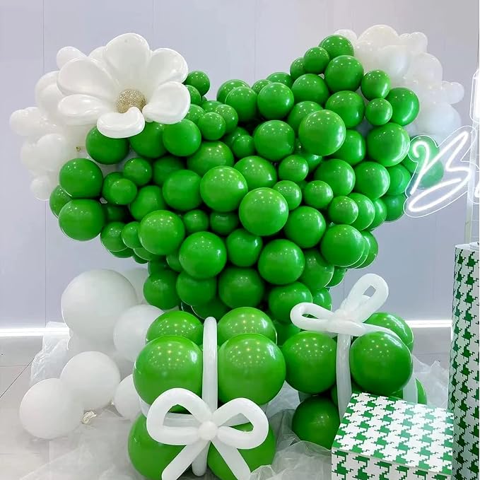 FOTIOMRG 120pcs 5 inch Green Balloons | Birthday, Graduation, Baby Shower - Image 6