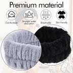 Ouligay 2PCS Spa Headbands for Washing Face Skincare Hair Band Soft Terry Cloth Headband Facial Makeup Headband for Shower Mask Yoga Sports Exercise Gift for Women and Teens