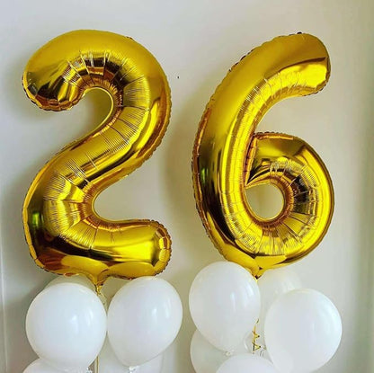 Gold 22 Number Balloons, 40 Inch Giant Number 22 Balloons Foil Mylar Helium - Image 7