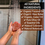 Natural Amor Organic Handmade Soap Bar Set (4 Pack), Made with Natural Ingredients, Cold Process Soap, Soap Gift Set for Women