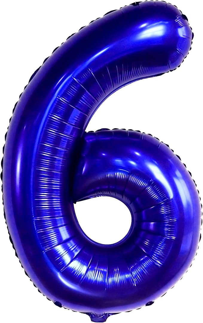 KatchOn, Giant Navy Blue Number 6 Balloon - Image 9