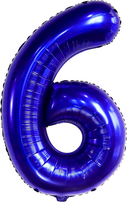 KatchOn, Giant Navy Blue Number 6 Balloon - Image 9