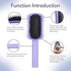 Curl Defining Brush, Volume Curly Hair Brush Products for Effortlessly Detangling Combing and Styling Women's Curls, Waves & Coils, Hair Tools to Reduce Pulling