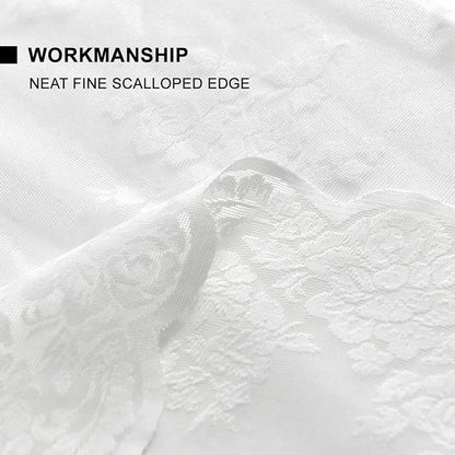 Kotile White Vintage Lace Curtains - Image 8