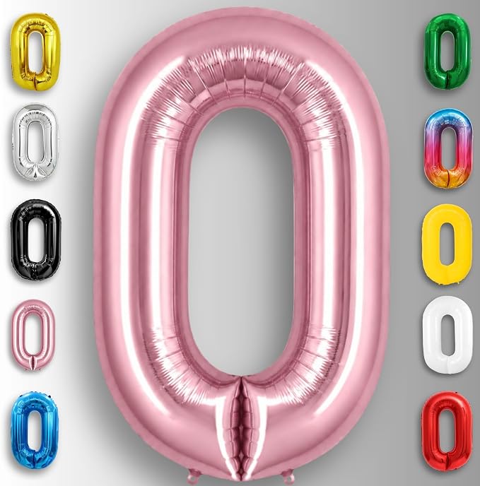 Black Number 0 to 9 Mylar Balloon 40 Inch - Image 4