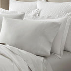 Boll & Branch Signature Hemmed Pillowcase Set - Standard, Mist - Luxury 100% Organic Cotton - Buttery Soft and Breathable - Softer with Every Wash - 2 Pillowcases Included