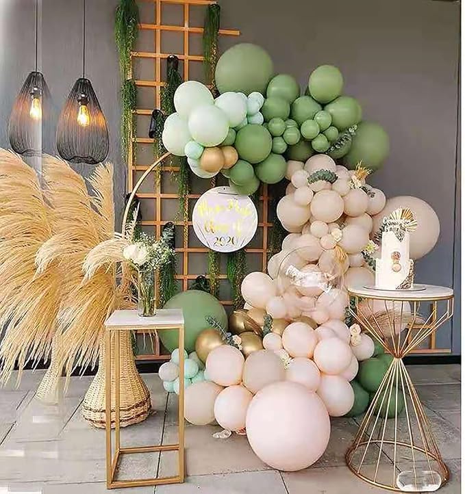 12 Inch Retro Bean Green Balloons, Baby Shower, Graduate Party Decorations - Image 6