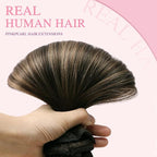 PINKPEARL Clip in Hair Extensions Human Hair Extensions, #2/6/2 Balayage Dark Brown to Chestnut Brown 120g 7pcs 20 Inch Real Human Hair Extensions Clip in Straight Remy Silky Weft(#2/6/2-20)