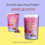 Fuel Multi Collagen Peptides Powder – 20g Hydrolyzed Collagen I, II, III, V & X for Hair, Skin, Nails & Joint Support – Better Absorption – Keto & Gluten Free, Mixed Berry, 9.59oz