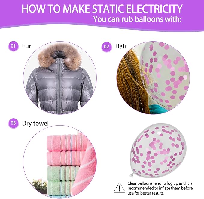 68Pcs Pink and Purple Balloons 12 Inch Metallic Purple Pink Latex Balloon - Image 5