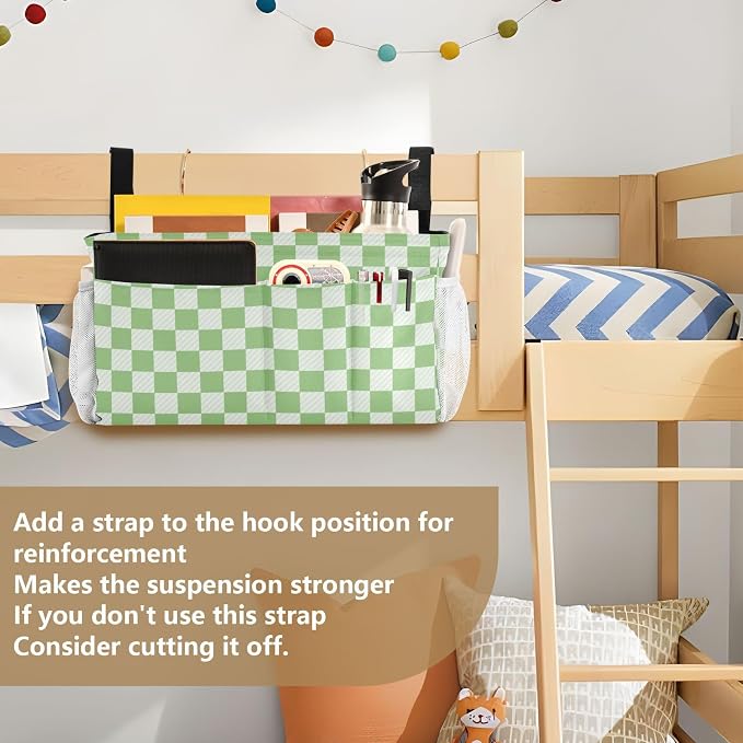 Bedside Caddy Hanging Bunk Bed Caddy Bed Organizer Hanging Pocket - Image 6