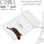 Camila Paris CP2478 French Hair Clip for Women, Alligator Clip, Handmade, Duckbill Girls Hair Claw, Fashion Durable Styling Hair Accessories for Women, Strong Hold No Slip Grip, Made in France