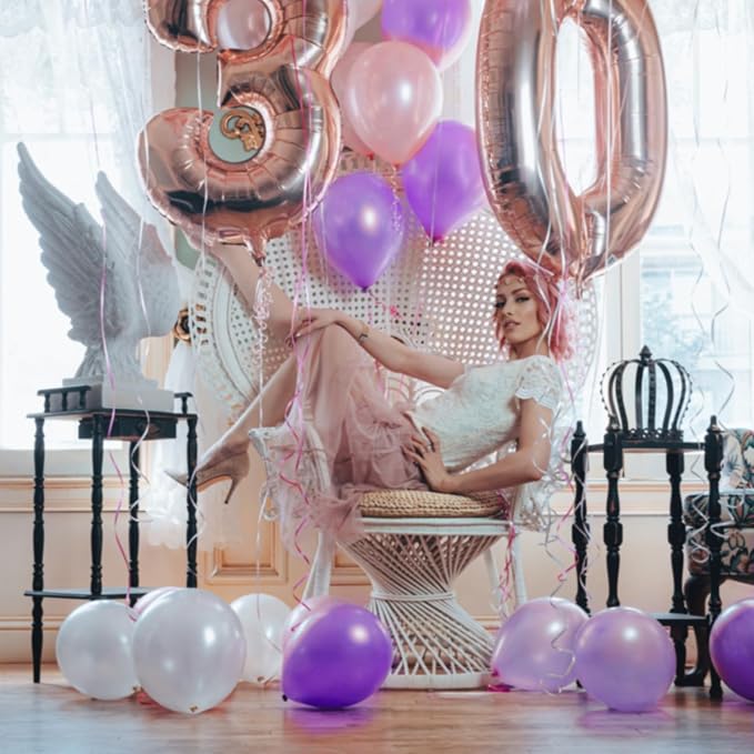 120 Pack Pearl White Balloons, Bright 12 inch Royal White Latex Party Balloons - Image 4