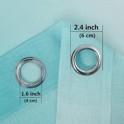 DWCN Ombre Faux Linen Sheer Curtains - Image 3