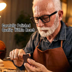 Mens Wild Boar Bristle Hair Brush for Men - Slick Back Hair Brush - Stiff Bristles for Thick Hair, Natural Black Walnut Wooden Handle Hairbrush, Beard Mustache Brush Comb by GAINWELL