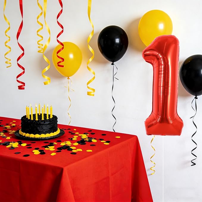 40 Inch Red Foil Number 1 Balloon - Image 4